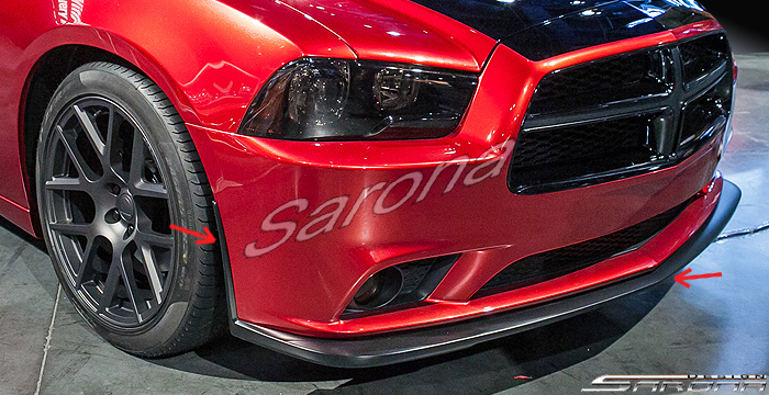 Custom Dodge Charger  Sedan Front Add-on Lip (2011 - 2014) - $460.00 (Part #DG-013-FA)